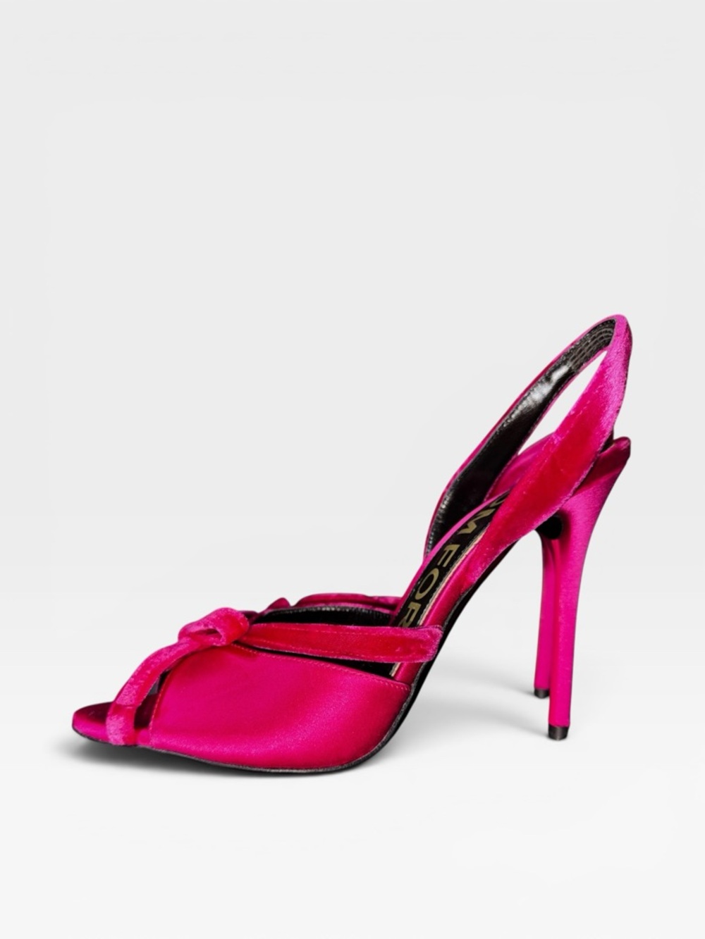 NEW!! TOM FORD
105MM Satin & Velvet Bow Sandals US 7 - Picture 5 of 9
